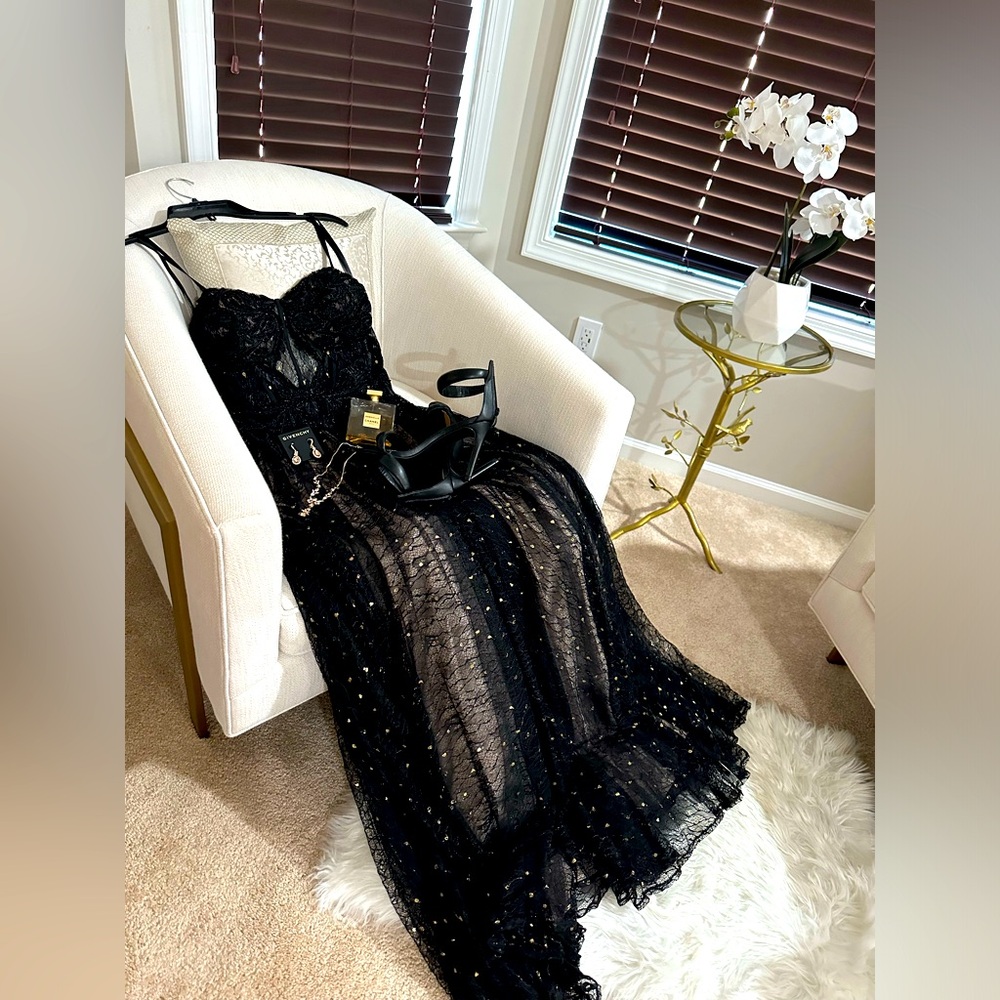 Betsy Adam’s black dress